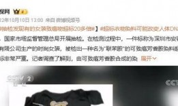 央视新闻爆料毒衣服,毒衣服事件引发关注，消费者健康安全引担忧